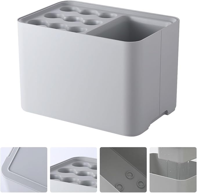 Wall-Mounted Umbrella Stand with Drip Tray Nordic Style Entrance Umbrella Holder for Home and Office Space-Saving Creative Storage Rack Gray Easy to Install and Water-Resistant