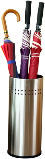 Umbrella Storage Bucket Indoor Umbrella Stand Organizer Stainless Steel Small Holder with Draining for Entryway Home Office Lobby