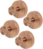 Linwnil Suction Cup Wreath Hanger，Suction Cup Hooks Hanging 10 Lbs，Waterproof Suction Cup Wreath Holder for Windows, Shower, Wreaths，Smooth Doors (Rosegold, 4 Pack)