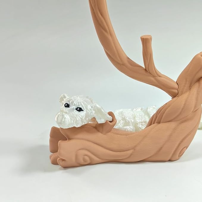 Cute Lucky Dragon, Desktop Decoration Ornament, 3D Printing, Nostalgic Cute Image Ornament (11.41inch)