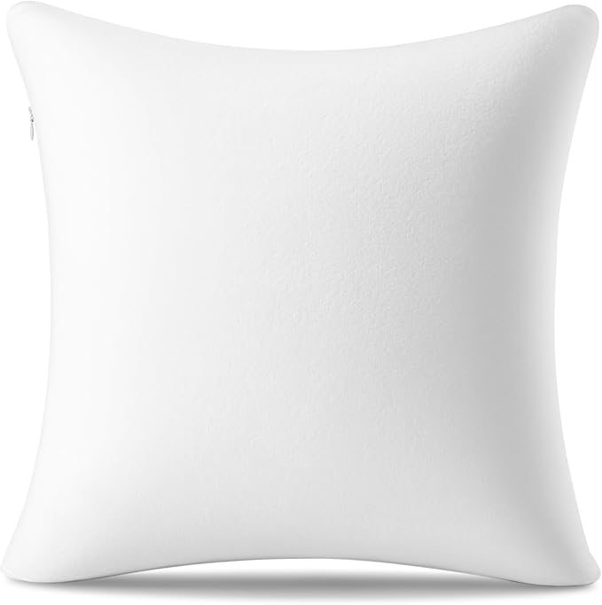 AM AEROMAX 18 × 18 Throw Pillow Memory Foam Pillow Insert - Square Accent Pillow for Decorative Cushion Bed Couch Sofa - Non-Deforming Over Time