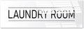 Laundry Room Sign White 9x3 Inch - Indoor Self Adhesive Door Wall Sign Minimalism Design
