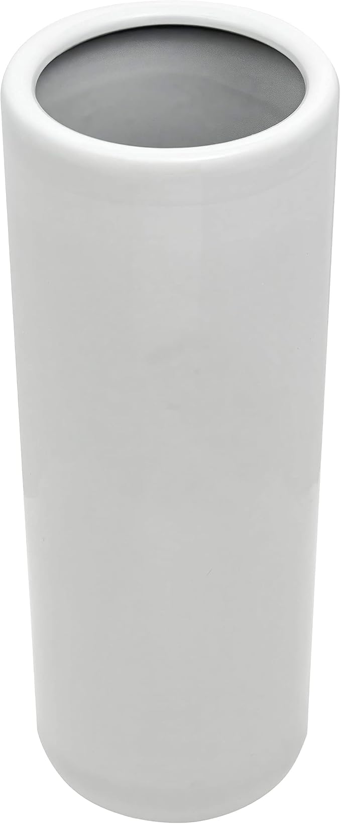 Red Lantern 24" Antique White Porcelain Umbrella Stand