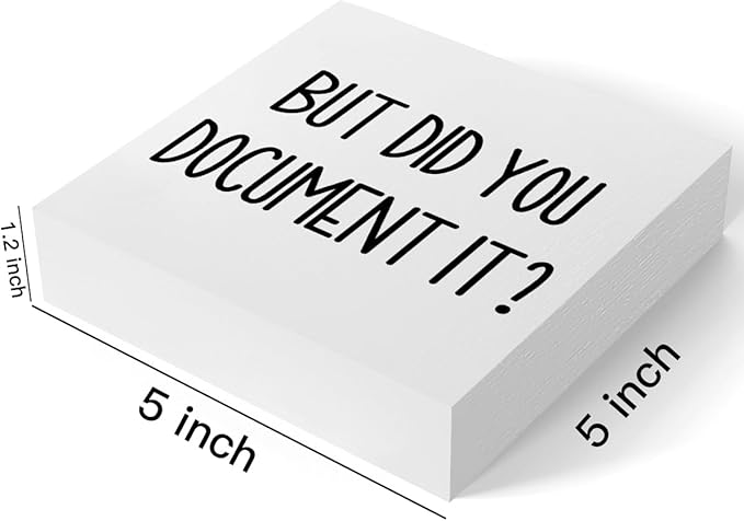 mmiishe The Office Gifts Desk Decor But Did You Document It Wooden Box Sign Funny Office Boss Gifts for Women Coworkers Boss Day Gifts for Him Decorations for Home Office 5 x 5 Inches