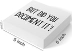 mmiishe The Office Gifts Desk Decor But Did You Document It Wooden Box Sign Funny Office Boss Gifts for Women Coworkers Boss Day Gifts for Him Decorations for Home Office 5 x 5 Inches
