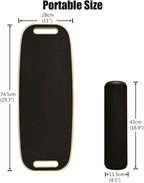 Balance Board, Stability Core Trainer, Training Board for Exercise, Fitness, Non-Slip Deck and Roller, with Adjustable Stoppers