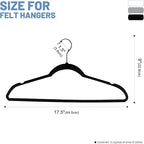 HOUSE DAY Black Velvet Hangers 240 Pack, Velvet Clothes Hangers Non Slip Felt Hangers, Heavy Duty Coat Hangers for Closet, Ultra Slim Hangers Black Hangers Space Saving Hangers for Suits, Shirt