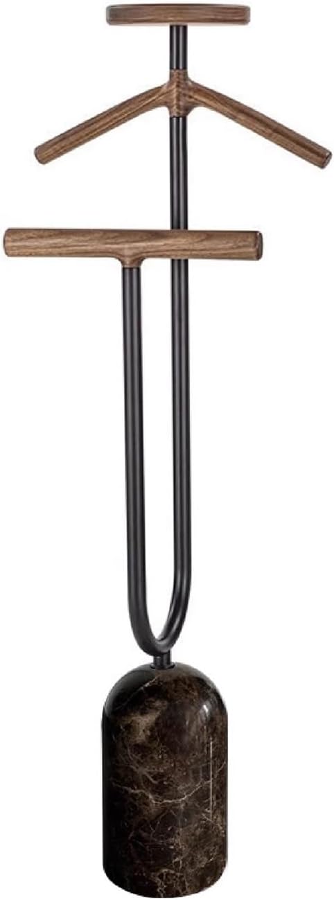 Suit Valet Stand with Tray Freestanding Suits Clothes Rack for Bedroom Entryway Living Room