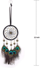 Car Dream Catcher, Handmade Dream Catchers Peacock Feather Dreamcatcher for Wall Hanging Home Decorations Car Charms
