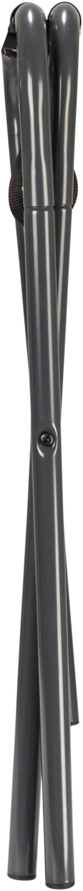 Household Essentials Luggage Rack, Grey Frame with Black Straps