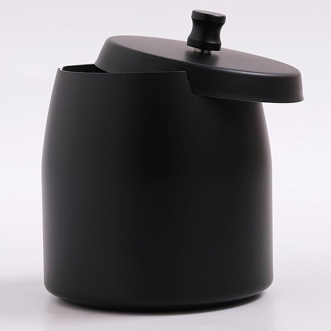 Extra Large Ashtray with Lid for Cigarette, Stainless Steel Smokeless Odorless Windproof Ash tray for Home Office Tabletop Outside Patio Outdoor Balcony(4.72''x3.93''x4.33'')