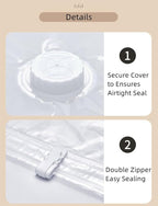 Hanging Vacuum Storage Bags 6 Pack Combo Jumbo Large Space Saver Bags, Vacuum Sealer Bags for Clost Storage Organizer, Clothes Garment Coat Dress Protector