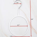 Belt/Scarf Hangers Organizer for Closet - 8 PCS Nonslip Large Scarves Holder Rack for Neckties, Winter Shawls Display, Pashminas (White)