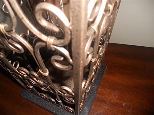 Scrolled Metal Umbrella Stand with Marble Base