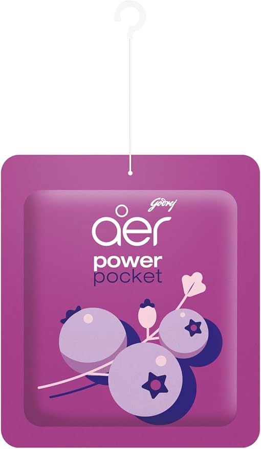Godrej Aer Power Pocket Floral Delight Bathroom Fragrance 10 g, 6-Pack, Orange