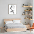 Floating Corner Shelves Set of 3, Solid Wood Picture Wall Shelf, Floating Shelves for Storage for Bedroom Kitchen Bathroom Living Room (Light Burnt)