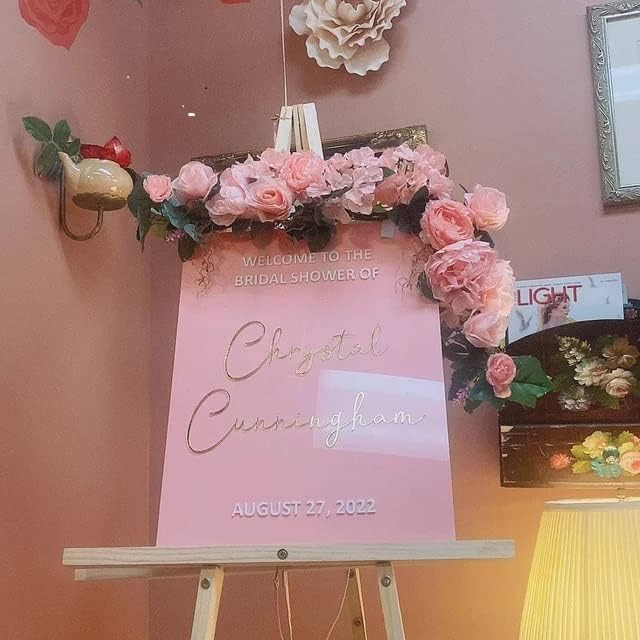 32" Rose/Peony/Hydrangea Swag (Pink)