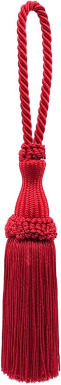 DÉCOPRO Decorative Silky 5" (12.5cm) Key Tassel 5" (12.5cm) Loop (Style# SKT) Cherry Red #E13 (Dark Crimson Red) Sold Individually