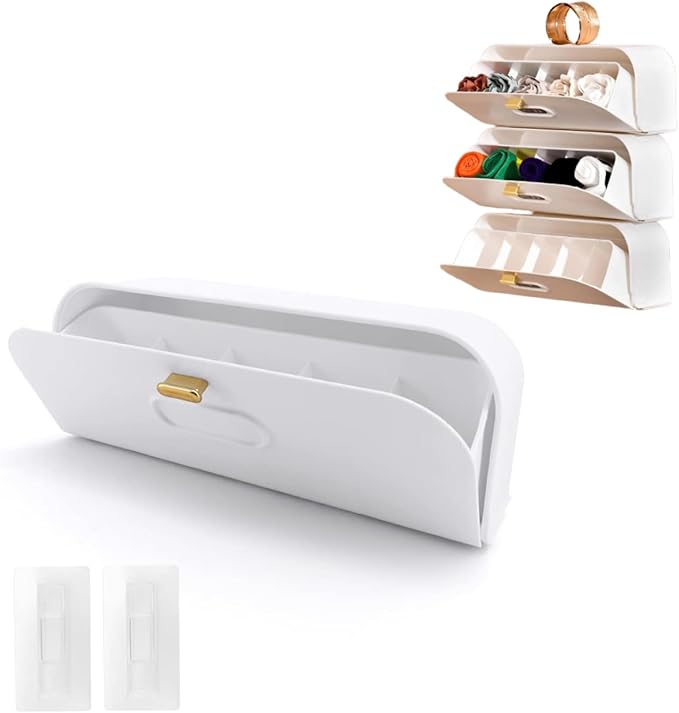 Underwear Socks Storage Box, Multifunctional Storage Box, Plastic Wall Mount Underwear Drawer Organizer, Can Be Used to Store Underpants, Socks, Ties