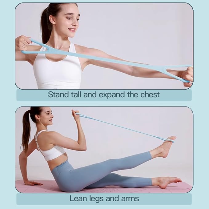 2025 Upgraded Figure 8 Resistance Band for Physical Therapy, Shoulder Back Arm Exercise Bands, 3 Resistance Levels for 15 25 35lb for Kids Adult Elderly
