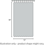 Sweet Home Collection Kitchen Window Tier, Swag, or Valance Curtain Treatment in Stylish and Unique Patterns and Designs for All Home Décor, 36", Songbird White