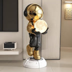 Astronaut Statue, Spaceman Sculpture, Home Decor Sculpture, Cool Metal mask Decoration, Large Spaceman Figurine Decoration