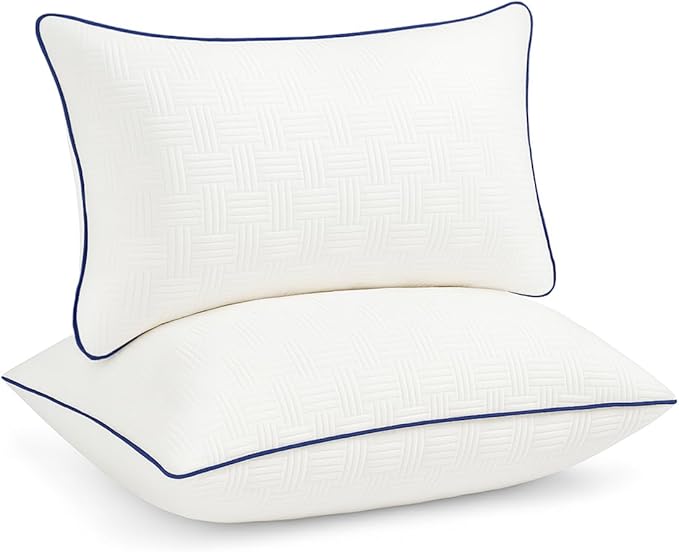 Oubonun 14x20 Pillow Inserts Set of 2 - Rectangle Decorative Throw Pillows for Sofa Couch Bed Living Room Beige 100% Polyester Filling 14 x 20 Inch Lumbar Pillows