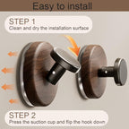 5 Pack Suction Cup Wreath Hanger - Heavy Duty Suction Cup Hooks for Windows, Reusable Door Wreath Holder - Ideal for Spring Wreath, Valentines, Easter, Christmas & All Seasons Decor