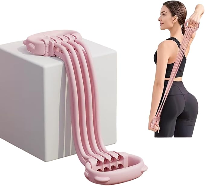 Resistance Bands with Handles - 8 Tube Adjustable Figure 8 Exercise Bands Set for Women & Men, Heavy Duty Workout Bands for Home Gym, Physical Therapy, Strength Training & Full Body Fitness
