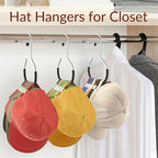 Durable Steel Hangers: Maximize Closet Space with Versatile Storage, Non-Slip Stainless Steel Clothes Rack Organizer for Hats, Ties, Scarves, Clothes (4, Black)