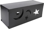 Brrnoo Metal Umbrella Holder with Star Moon Design, Tall Entryway Stand for Home Hotel, Large Capacity Storage Rack Organizer Bin