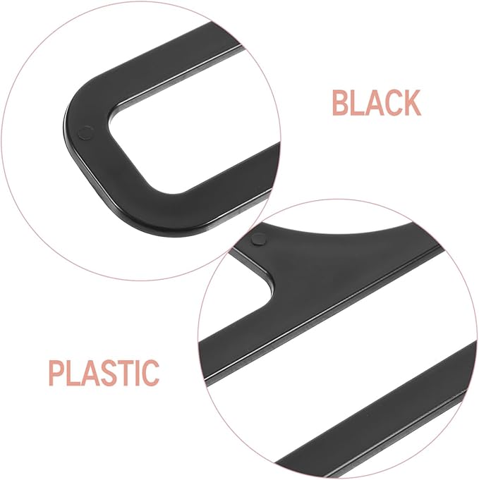Milisten Scarf Hanger 10-Pack Plastic Organizer for Closet Belt Tie Holder Rack with Smooth No-Scratch Hooks Space-Saving Shawl Display Stand 6.69X3.14X0.09 Inches