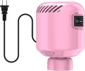 Electric Pump for Vacuum Storage Bags, Portable Vacuum Bag Pump, Electric Vacuum Pump for Storage Bags, Great for Various Vacuum Seal Bags for Clothing,Blankets,Bedding- Pink (No Bags)