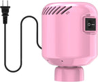 Electric Pump for Vacuum Storage Bags, Portable Vacuum Bag Pump, Electric Vacuum Pump for Storage Bags, Great for Various Vacuum Seal Bags for Clothing,Blankets,Bedding- Pink (No Bags)
