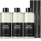 COCODOR Reed Diffuser Oil Refill/April Breeze /6.7oz / 3 Pack/Aromatherapy, Home Fragrance, Scented Oils, Oils for Reed Diffuser, Bathroom Home Decor