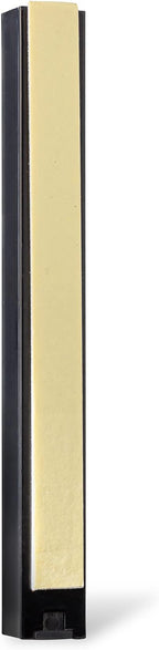 Pack of 5 Matte Black Aluminum Waterproof Mezuzah Case, Fit up to 5" / 12cm Mezuzah Scroll, with Embossed Gold SHIN, Easy Peel and Stick (Scroll Not Included)