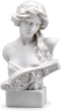 Resin Bust Statue 2.95 Inch Plaster Figurines Mini Home Decoration Sculpture White for Art Hobbyist-Artemis, Home Decoration