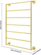 Scarf Organizer, Hijab Organizer, 7 Tier Wall Mounted Ribbon Rack, Ties Silk Scarves Towels Storage Multifunctional Metal Rack, Wall Shelf for Clothing Store, Flower Shop, Home