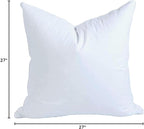 MoonRest® 27x27 Inch Synthetic Down Alternative Square Pillow Insert Form Stuffer for Sofa Shams, Decorative Throw Pillow, Cushion and Bed Pillow Stuffing - Hypoallergenic 27“X 27”