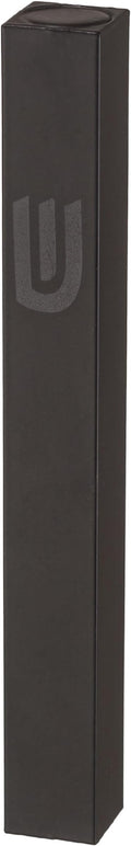 Aluminum Mezuzah Case - Black Matte Tone Modern Design 5" 12cm Hebrew Parchment Scroll Case
