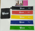 Resistance Loop Exercise Bands with Instruction Guide and Carry Bag, Set of 5