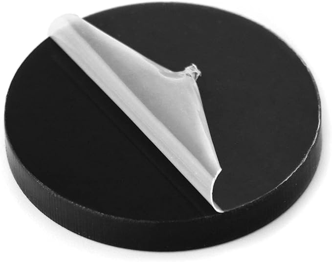 QWORK Round Acrylic Products Display Riser Stands, 12 Tier Jewelry Display Stands for Rings Earrings,Mini Figurines, Black