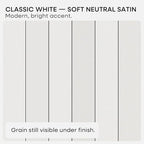 Homeforia White Floating Shelf 20 inch, High End Solid Real Wood 20inch Bathroom Floating Shelves for Wall Mounted, White Wooden 20in Floating Shelves, Heavy Duty Bracket, 20 X 6.5 X 1.75 in, Set of 4