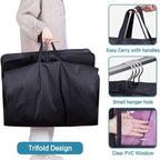 KIMBORA 65" Dress Garment Bags for Hanging Clothes Travel, Gusseted Garment Bags for Closet Storage with Handles for Long Gowns, Coats（3 Packs）