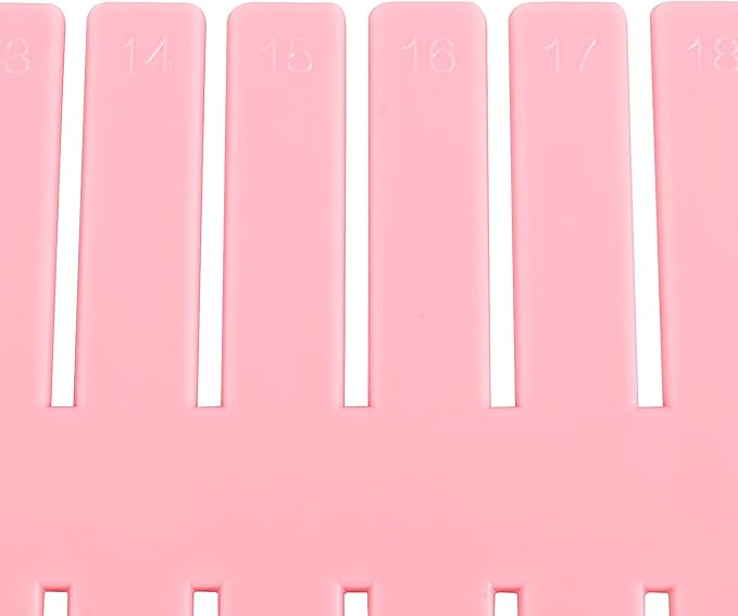ZOENHOU 60 PCS DIY Drawer Divider Organizers, Pink Grid Drawer Dividers, Adjustable Premium Plastic Organizers for Makeup Drawers Desktop Kitchen Drawer Organizers and Storage, 12.6 x 2.76 Inch