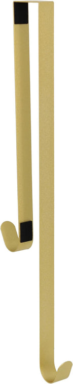 Haute Decor Dual-Sided Wreath Hanger (Textured Gold) - Hang Decorations on Both Sides of Your Door - Holds Even Heavy Decorations up to 20 pounds