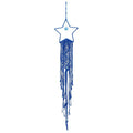 MECCANIXITY Macrame Dream Catchers, Dark Blue Handmade Star Design Woven Cotton Dream Catcher Wall Hanging for Home Bedroom Decoration Ornament Craft Gift
