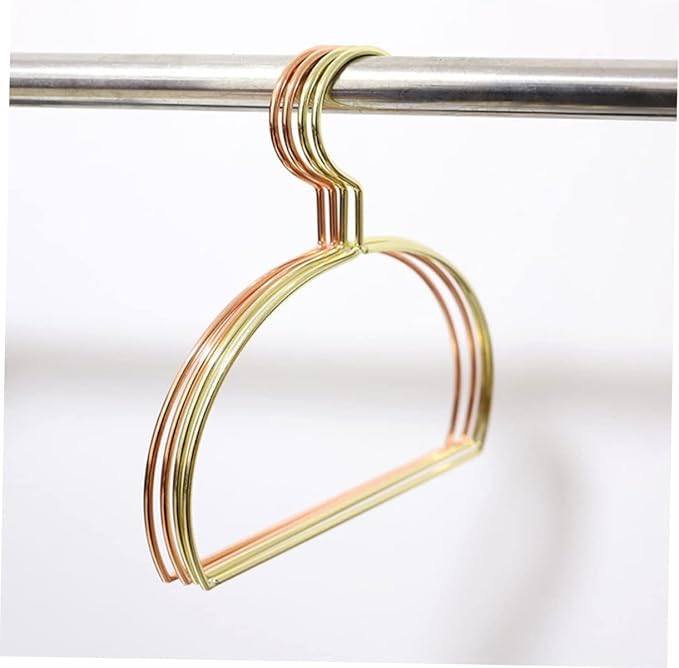 Amosfun 3pcs Space-Saving Semicircular Metal Scarf Hanger Rack for Closet Tie Hanger Scarf Towel Belt Rack Large Organizers