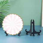 Artliving 6" Black 24pcs/Set Plastic Easels Plate Display Stands Picture Frame Stand Holder