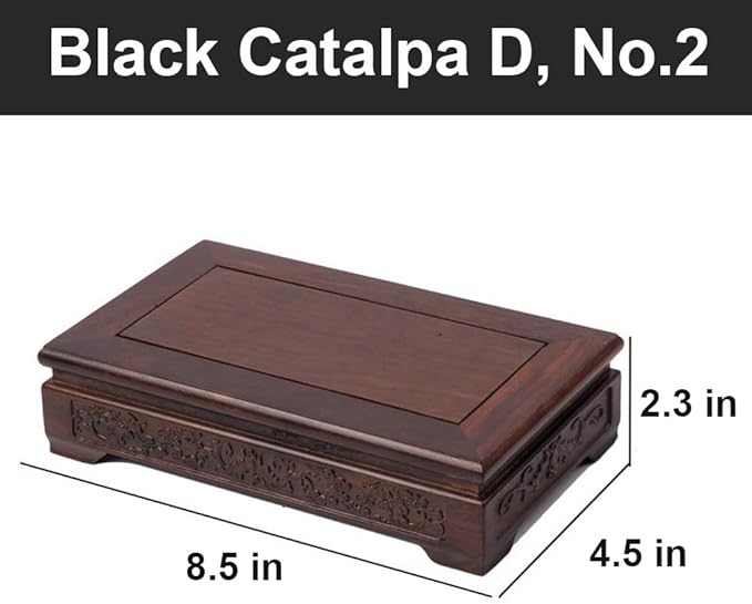 Chinese Solid Wood Display Stand Square Rosewood Vase Teapot Fishbowl Pedestal Indoor Home Deocr Base